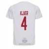 Maglia ufficiale Danimarca Simon Kjaer 4 Trasferta Mondiali 2022 per Uomo